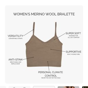 Women's Merino Wool Bralette